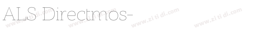 ALS Directmos字体转换